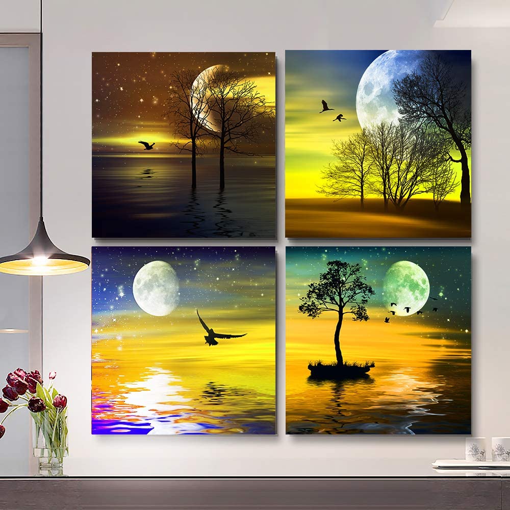 25 Popular 4-Piece Canvas Wall Art Sets - Perform Wireless